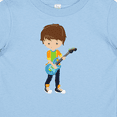 thumbnail image 4 of Inktastic Rock Boy, Brown Hair, Guitar Player, Band, Music Boys Baby T-Shirt, 4 of 5
