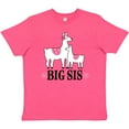 thumbnail image 3 of Inktastic Big Sis Girls Llama Sister Youth T-Shirt, 3 of 5