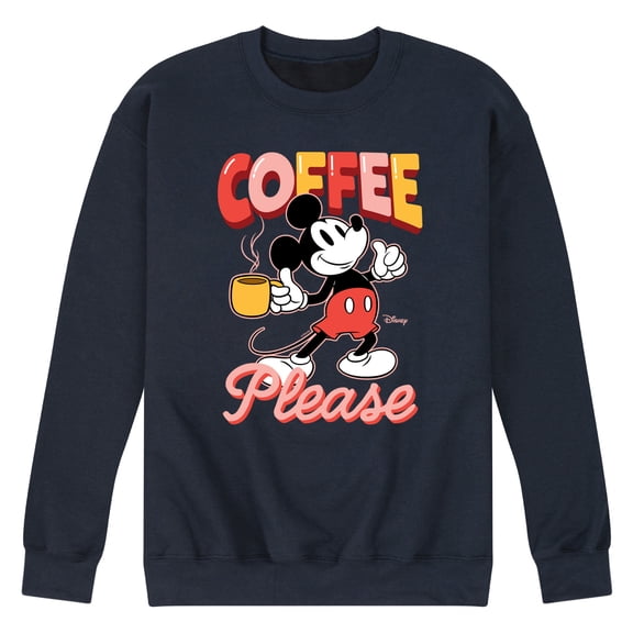 Disney - Coffee Please - Men's Crew Fleece Sweatshirt