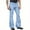 Light Blue, variant on WTOBBY Men's Relaxed Vintage 70s Bell Bottom Jeans, Stretch Fit Classic Flared Trousers with Retro Leg Design for Casual Stylish Wear, Comfort Denim,Army Green L