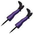 thumbnail image 3 of 2 Pcs Halloween Wicked Witch Legs with Stakes Decoration, Yard Witch Legs Decorations Halloween Decoration, Halloween Outdoor, Lawn, Yard and Patio Decor (Purple Black), 3 of 4