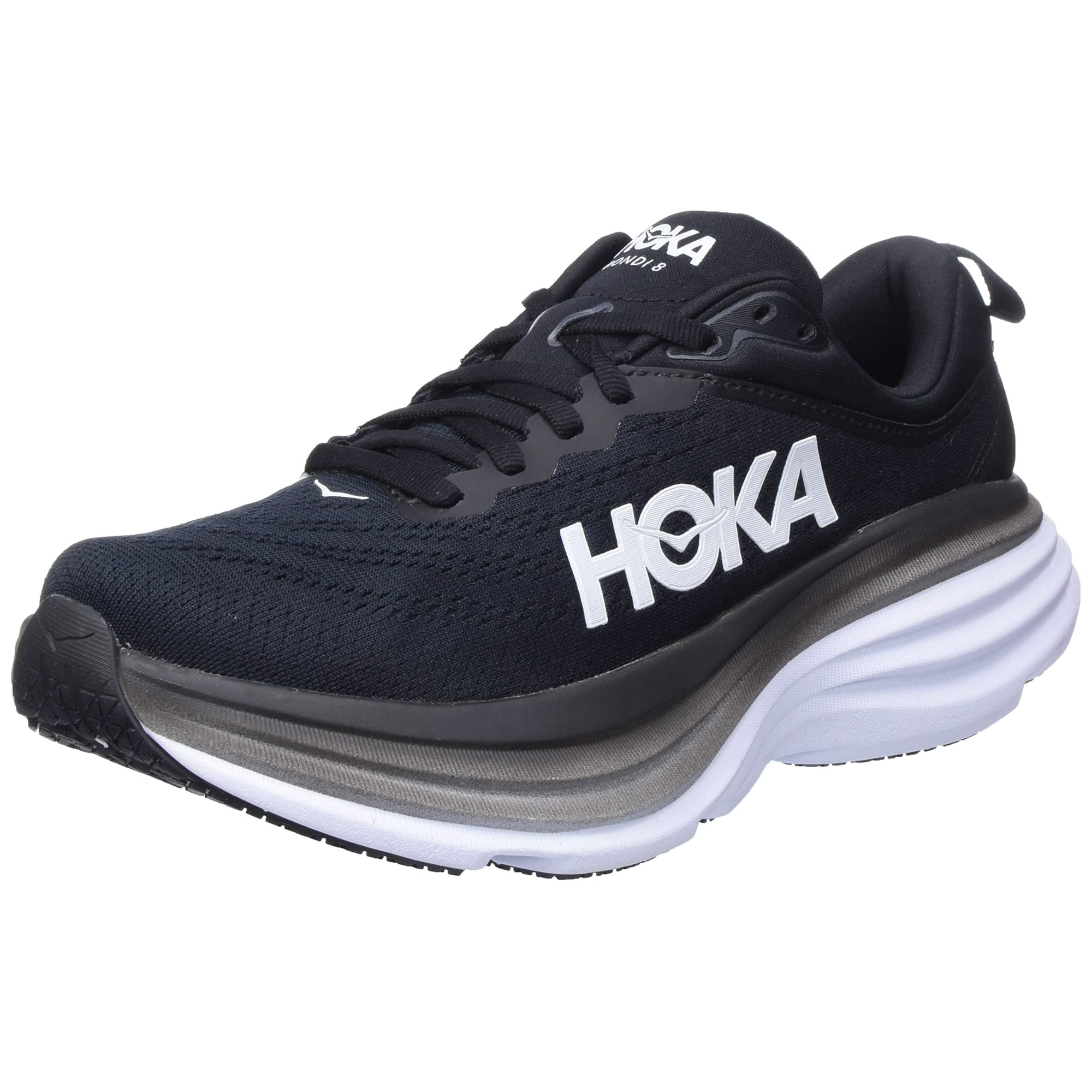 HOKA ONE ONE Women s Running Shoes Black White 8 B Medium Walmart