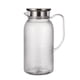 thumbnail image 2 of CaiYueKe 1L Diamond Pattern Pitcher with Stainless Steel Lid and Strainer, High-Temperature Resistant, BPA-Free, Clear Plastic Beverage Jug for Water, Juice, Iced Tea, Bar, Restaurant, Kitchen, 2 of 7