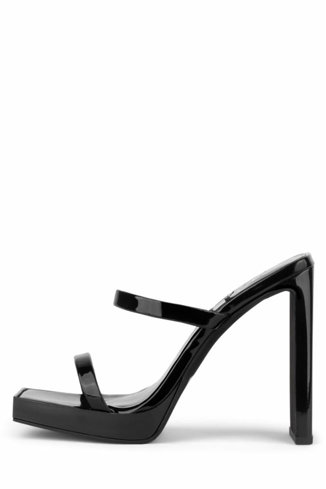 Jeffrey Campbell Women HUSTLER BLACK PATENT