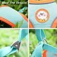thumbnail image 3 of Feelers Pet Cat Dog Harness and Leash for Walking, Soft Adjustable Vest Harnesses, XL, Blue, 3 of 7