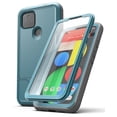 thumbnail image 3 of Encased Pixel 4a 5G Case with Screen Protector and Belt Clip (Rebel Shield) Heavy Duty Full Body Cover with Build-In Screen Guard and Holster for Google Pixel 4a 5G - Blue, 3 of 9