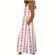 thumbnail image 4 of Bajo Vestido Pantalones Cortos Mujeres Casual Cuello Redondo Impresión Bolsillos sin Mangas Vestido para Verano Vestido Corto para Mujeres Verano, 4 of 5