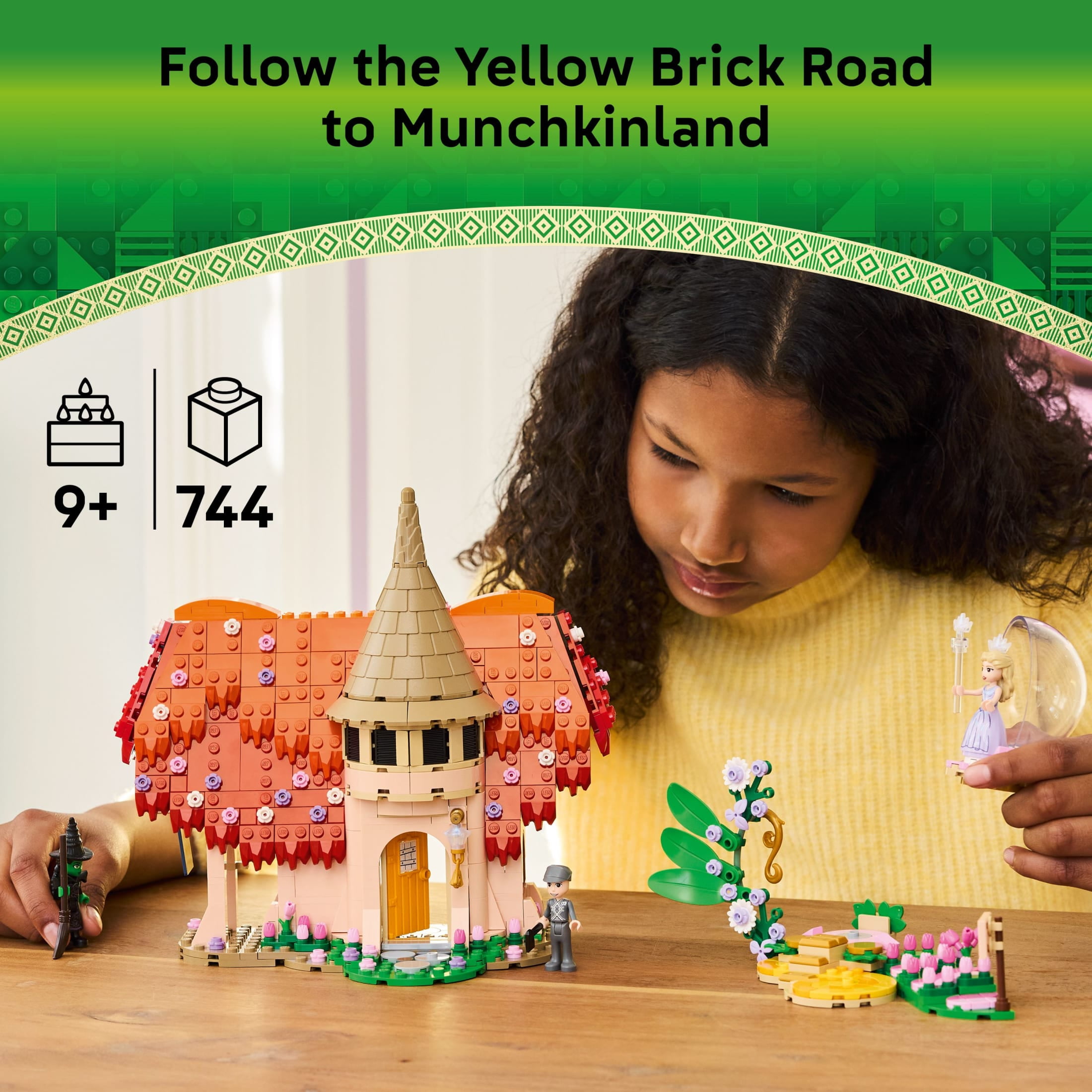 LEGO Wicked Glinda & Elphaba Visit Munchkinland Building Toy - Toy Figures & Playset for Kids, Girls & Boys, Ages 9+ - Gift for Wicked Fans - 75690