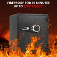 Fireproof and Waterproof Safe Box, 5.48 Cubic Feet Extra Large Lock Box