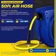 thumbnail image 5 of Goodyear Mountable Retractable Air Hose Reel - 1/4" x  50' Ft, 3' Ft Lead-In, 5 of 5