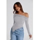 thumbnail image 5 of Remera PRETTYGARDEN Y2K Crop Top con Hombros Descubiertos y Mangas Largas S, 5 of 9