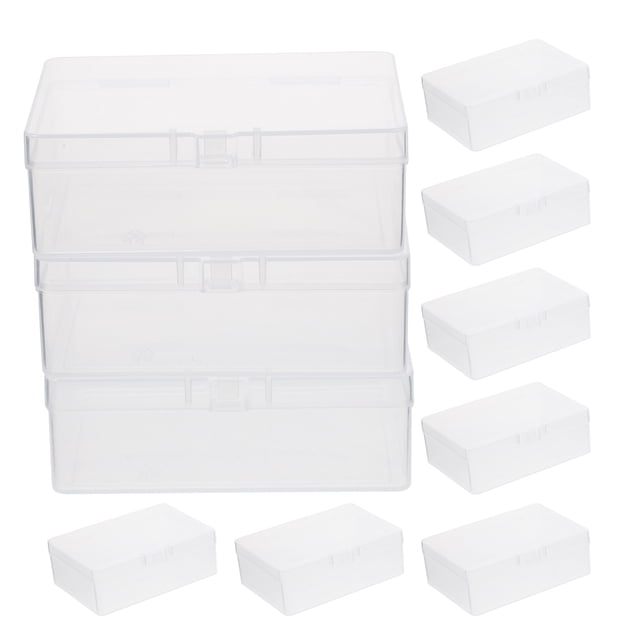 12 cajas de plástico vacías para guardar naipes, organizador de cartas, estuche transparente para barajas de juegos, cartas de póker y cartas con funda