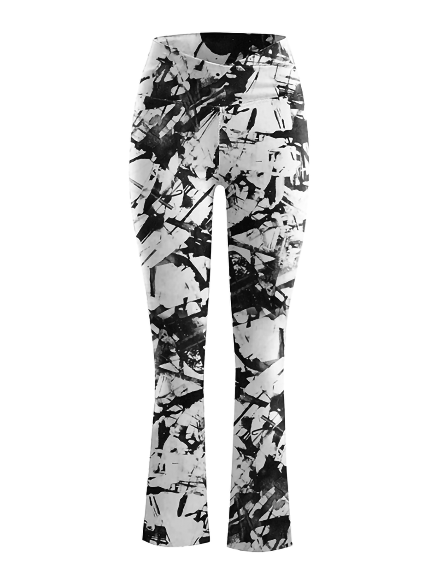 Frontwalk Women Lady Bootcut Yoga Pant Elastic High Waist Gym Trouser