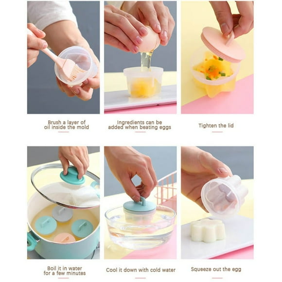 Egg Boiling Kitchen Utensil Tool for Shaped Hard Soft Cooked Eggs Durable PP Material