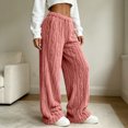 thumbnail image 4 of Yirov Fluffy Pajama Pants for Women Comfy Soft Fuzzy Pj Bottoms Loungewear Drawstring Fleece Sleepwear for Winter, 4 of 7