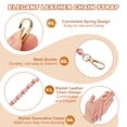 thumbnail image 3 of Uxcell Purse Chain Strap, 47 Inch Leather Chain Straps Purse Strap Replacement Flat Chain Strap with Tassel for Crossbody Bag Handbag Woman, Pink/Gold, 3 of 6