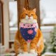 thumbnail image 4 of Bufanda para mascotas, bufanda triangular con la bandera estadounidense, bufanda del Día de la Independencia para gatos y perros, accesorios para mascotas, suministros para mascotas, 4 of 5
