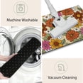 thumbnail image 3 of Welcome Doormat 70s Vintage Floral Door Mat with Non-Slip Backing Indoor Outdoor Welcome B Door Mat for Entryway Porch Spring Summer Housewarming Gift 17x30INCH, 3 of 6