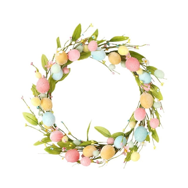 Monstrate Decoraciones festivas de Pascua Guirnalda creativa de huevos de Pascua para celebración Decoración temática de Pascua Kits de decoración para fiestas