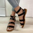 thumbnail image 5 of Utoimkio Platform Sandals for Women Plus Size Women's Open Toe Slippers Straight Line Buckle Flat Bottomed Hollow Out Sandals, 5 of 9