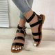 thumbnail image 5 of Amzcrzy Zapatos de mujer,Zapatos de mujer,Zapatillas de mujer, Sandalias de mujer con punta cuadrada, hebilla recta, suela plana y aberturas Sandalias Mujer Zapatillas De Casa, 5 of 9