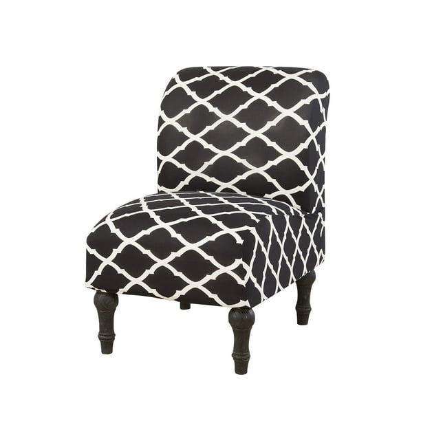 Hododo Stretch Morocco Armless Wing Back Chair Slipcover Accent Cover Com Chair Slipcover Accent Cover, Armless Accent Chair Slipcover