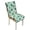 Floral Leaf Cyan, variant on TSOVTHRID Blue Cherry Blossom Print Dining Room Chair Cushion Covers, Stretch Chair Slipcovers Universal Removable Washable Chair Seat Covers Protector for Kitchen Restaurant Hotel, Set of 1