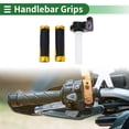 thumbnail image 2 of Unique Bargains 7/8" 22mm 15/16" 24mm Motorcycle Hand Grips Cover Kit Aluminum Alloy,Rubber Handle Bar Throttle Grips Gold Tone 1 Set, 2 of 7