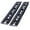 Black#4, variant on Heavy-Duty Ramps with Top Hook Attaching End, Universal Loading Ramp for Motorcycle, Tractor, ATV/UT 72" X 14" 8800 LBS 1 Pair 2 Ramps Aluminum ,Black Coating,