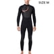 thumbnail image 2 of Trajes de neopreno de 1,5 MM Traje de buceo de neopreno SCR Cuerpo completo Pantalones largos de manga larga Traje de baño térmico de una pieza con cremallera trasera Traje de surf Hombre negro M Inevent OD017110-02, 2 of 6
