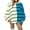 Blue, variant on Womens Striped Pullover Sweater Crew Neck Long Sleeve Knitted Color Block Casual Loose Lightweight Sweaters for Women