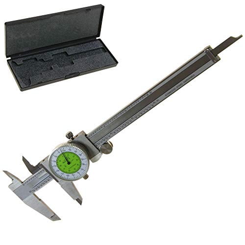 FOR PROFESSIONAL USE .001" Shock Proof 6 INCH SAE STAINLESS STEEL DIAL CALIPER 