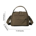 thumbnail image 7 of Crossbody Bags for Women Versatile Multi -Pocket Handbag with Zipper Top Handle Shoulder Bag Adjustable Strap for Shopping Work School & Daily Use (Brown), 7 of 7