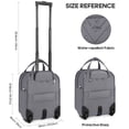 thumbnail image 6 of MIUSSE Underseat Carry on Luggage 16 Inch Soft Sided Luggage with Wheels and TSA Lock Airline Approved Small Suitcase for Men Women, 6 of 7