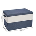 thumbnail image 4 of Sentmoon Clothes Storage Storage Tote Foldable Wardrobe Storage Box Extra-Large Clothing Storage Bin Bedroom Home Organization Box Storage Trunk, 4 of 7