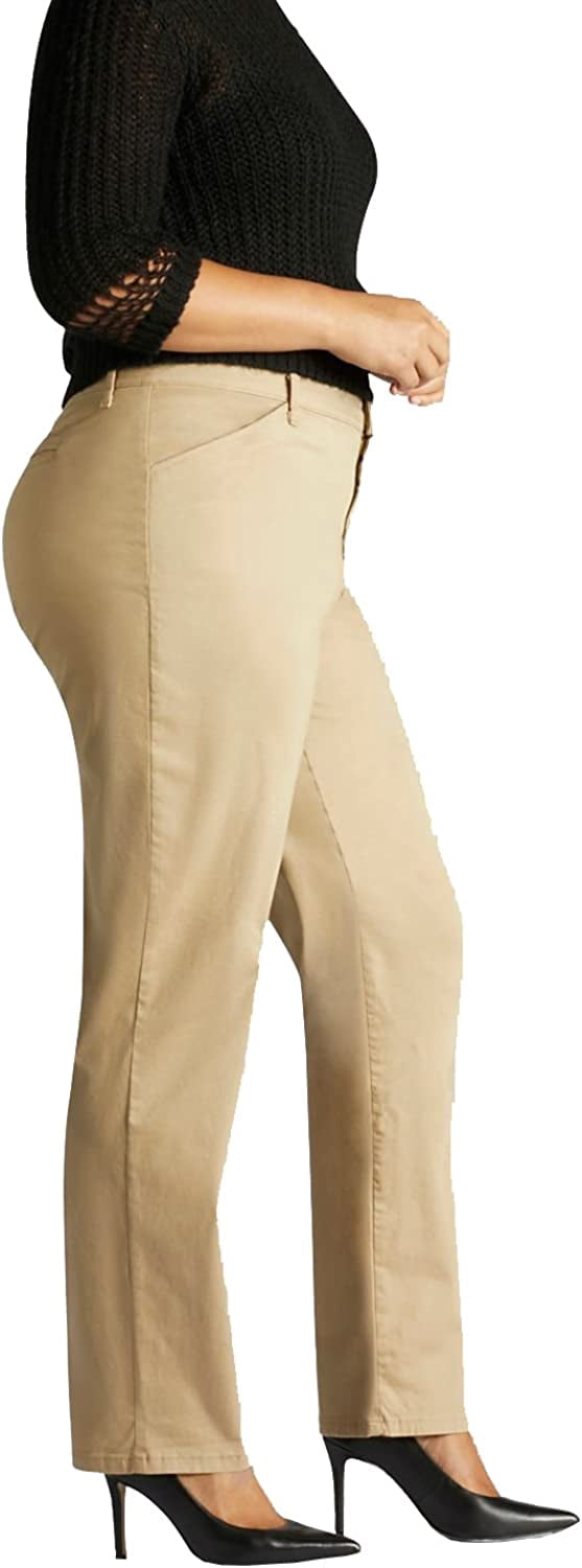 Lee Women's Plus Relaxed Fit Straight Leg Pants
