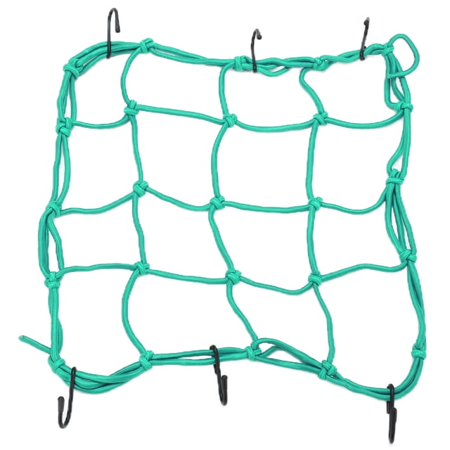 Net, Firm Heavy Duty Simple Operation Bungee Cord Wide Application Elastic For Road Mountain Bicycles For Electric Vehicles For Motorcycles Green