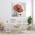 thumbnail image 2 of Stupell Industries Translucent Red Poppy Floral Modern Flower Botanical & Floral Photography Gallery Wrapped Canvas Print Wall Art, 36 x 36, 2 of 6