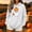 White【2】, variant on Naotn Women Drawstring Hooded Pullover Tops Long Sleeve Front Pocket Hoodies Pumpkin Coffee Graphic Loose Fall Casual Shirts
