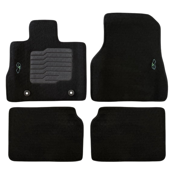 ecoMats Carpet Floor Mats Fit for 2010 to 2017 Chevrolet Equinox and GMC Terrain, Front and Rear, Black