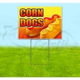 thumbnail image 1 of Corn Dogs Redylw (18" x 24") Yard Sign, Includes Metal Step Stake, 1 of 6