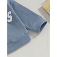 thumbnail image 4 of ZAXARRA Toddler Boys 2PCS Pants Sets Long Sleeve Letter Embroidery Tops and Drawstring Pants Sets, 4 of 7