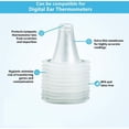 thumbnail image 2 of Paquete de 200 fundas para termómetro de oído para todos los modelos de termómetro Braun, fundas desechables para termómetro de oído para Braun (200), 2 of 5