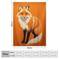 thumbnail image 4 of COMIO  Fox Blanket, Cute Fox Flannel Throw Blanket, Soft Plush Fox Gifts for Girls Boys, Kids Funny Birthday Ideas, White Orange, 4 of 6