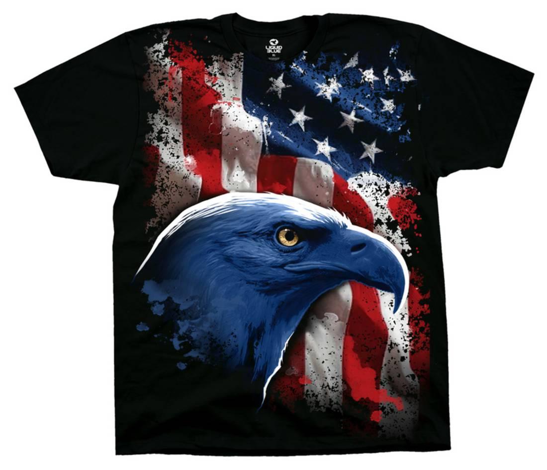 Liquid Blue American Icon Apparel T Shirt Black Walmart Com Walmart Com