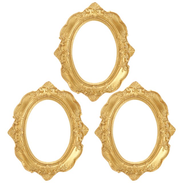 SHISUYAN 3 Pcs Accessoires de Cadre Photo Cadres Décoratifs en Résine Cadres Rétro Décorations pour la Maison