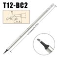 thumbnail image 1 of Punta T12 de alta calidad, puntas de pistola para soldar de repuesto cromadas negras de Taiwán, calentamiento rápido, temperatura estable más duradera, 1 of 5