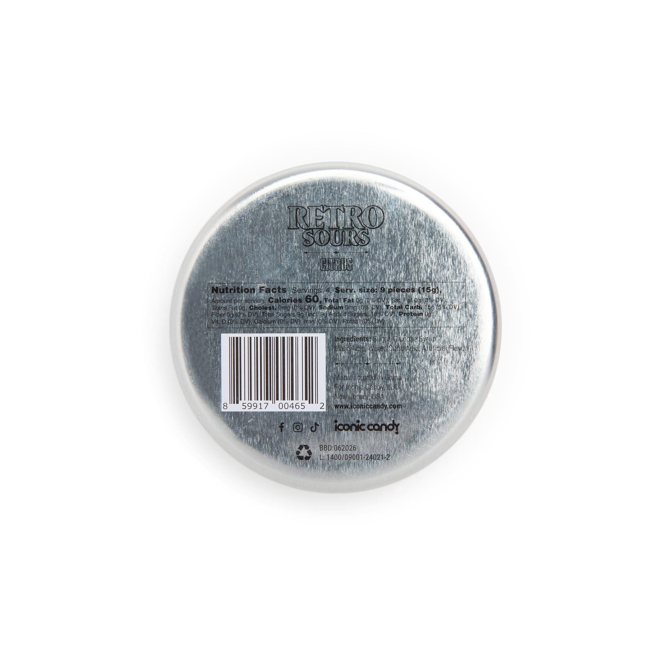 Retro Sours Tangerine 2.12oz Tin