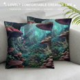 thumbnail image 3 of Fenyluxe Mushrooms Pillow Covers Outdoor Decorative Pillowcase for Couch Bed Sofa Stylish Design High-Quality 1PC 12x12in, 3 of 5