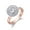 Rose Gold-1 Carat Moissanite, variant on CKT Fine Jewelry 1ct Moissanite with GRA Ring for Women Sterling Silver (S925) with 18K White Gold Plating Wedding Band Crown Rings